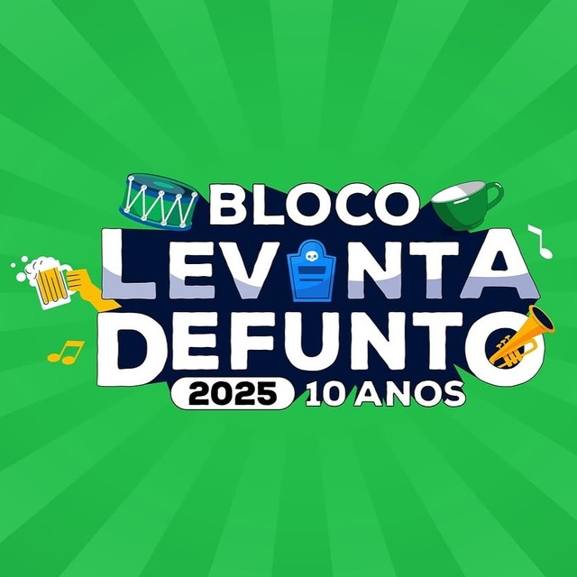 Logo do bloco Carnavalesco Levanta Defunto